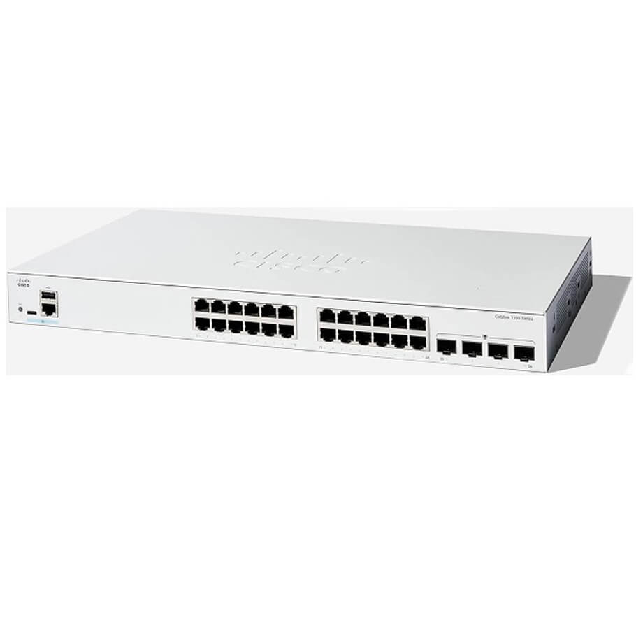 24-Port GE + 4-Ports Gigabit SFP Switch CISCO C1200-24T-4G-EU-1