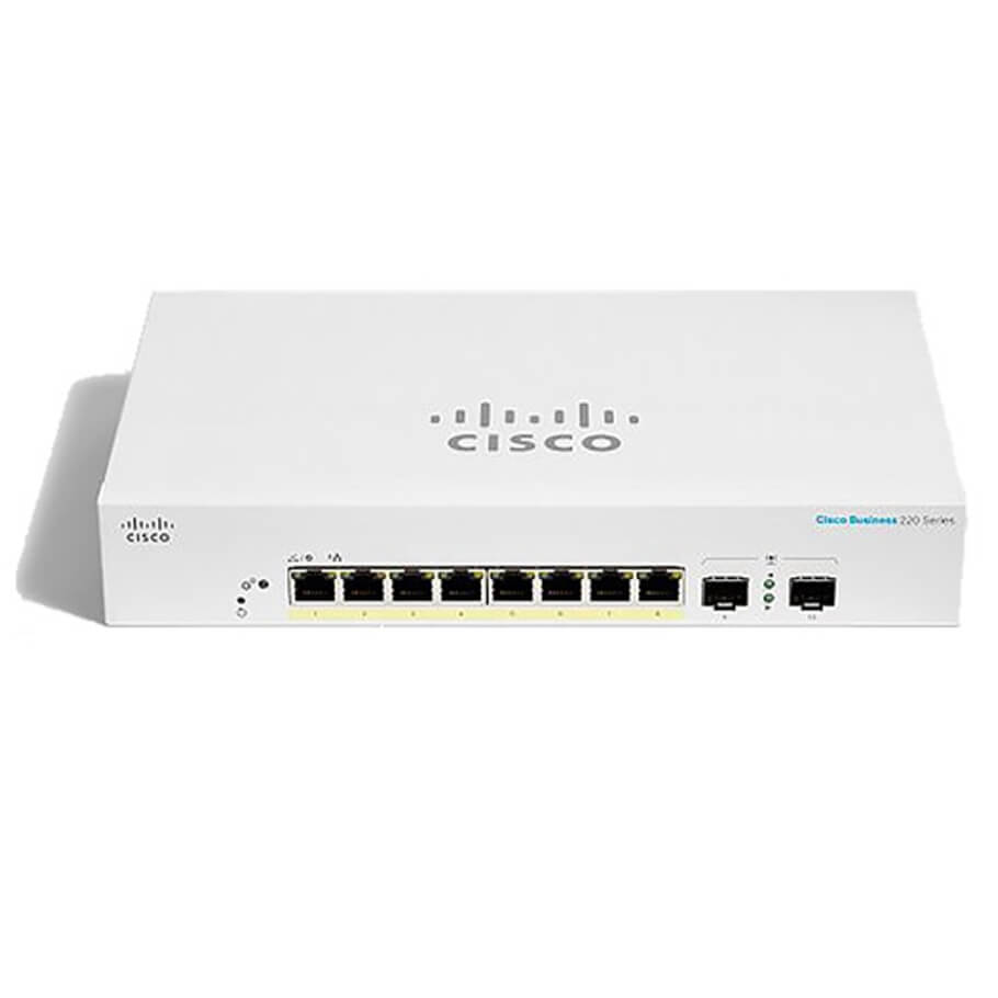 8-Port GE PoE Smart Switch CISCO CBS220-8FP-E-2G-EU-1