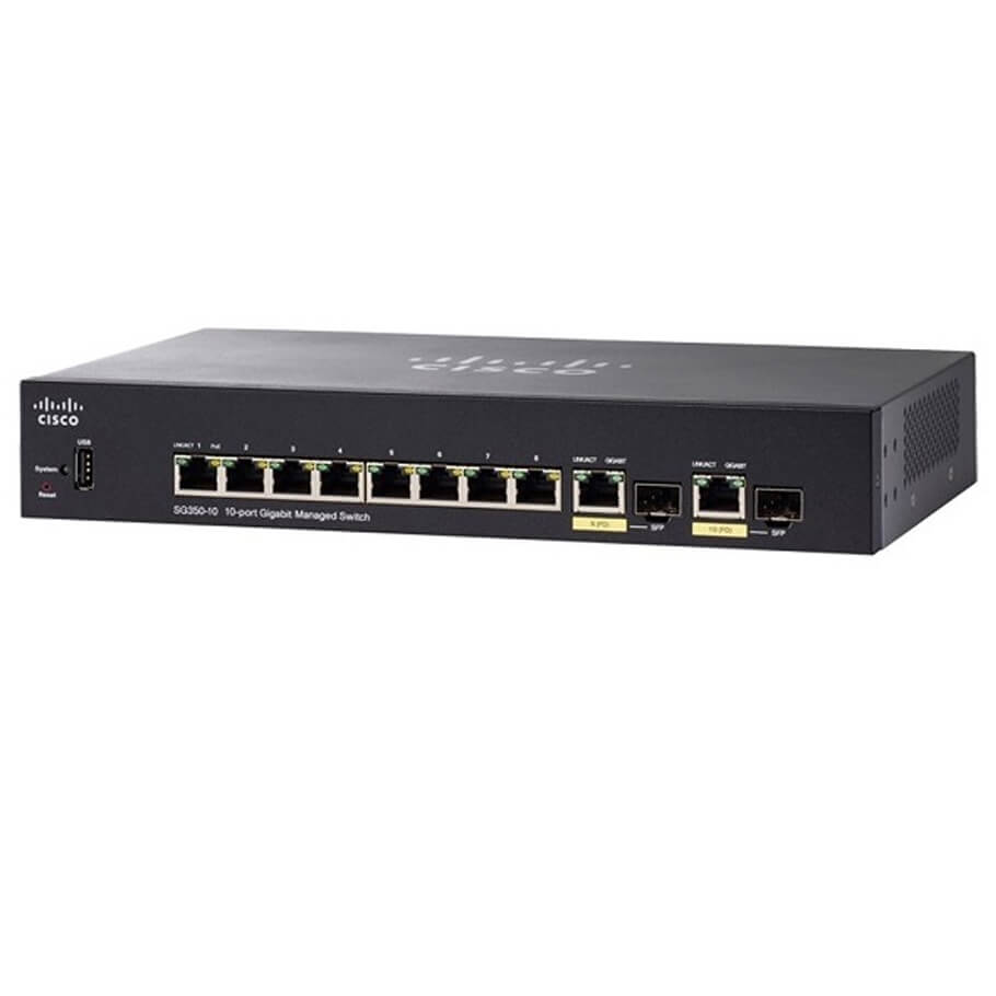 8-Port GE Managed Switch CISCO SG350-10-K9-EU-1