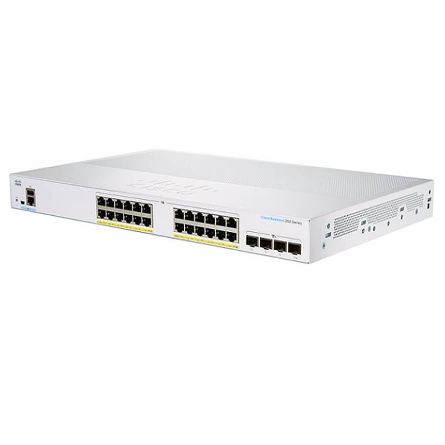 24-Port GE PoE Smart Switch CBS250-24FP-4X-EU