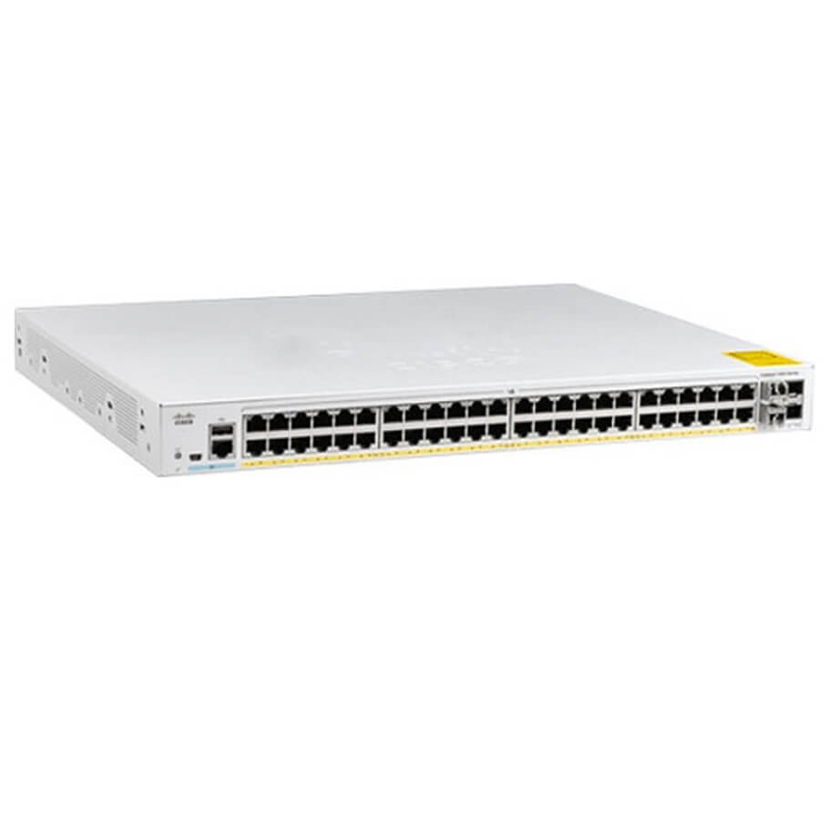 48-port Ethernet PoE Switch Cisco C1000FE-48P-4G-L