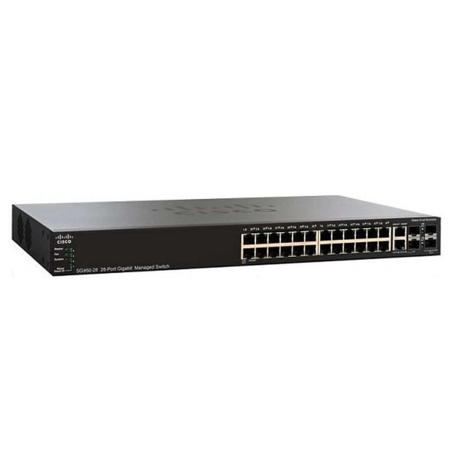 24-Port GE Managed Switch Cisco SG350-28-K9-G5-1