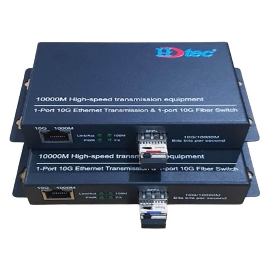 HDTEC Ethernet Converter 1 Port 10G-1