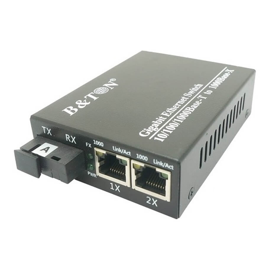 Chuyển đổi Quang-Điện Media Converter Unmanaged Fiber Switch BTON BT-912GS-20B-1