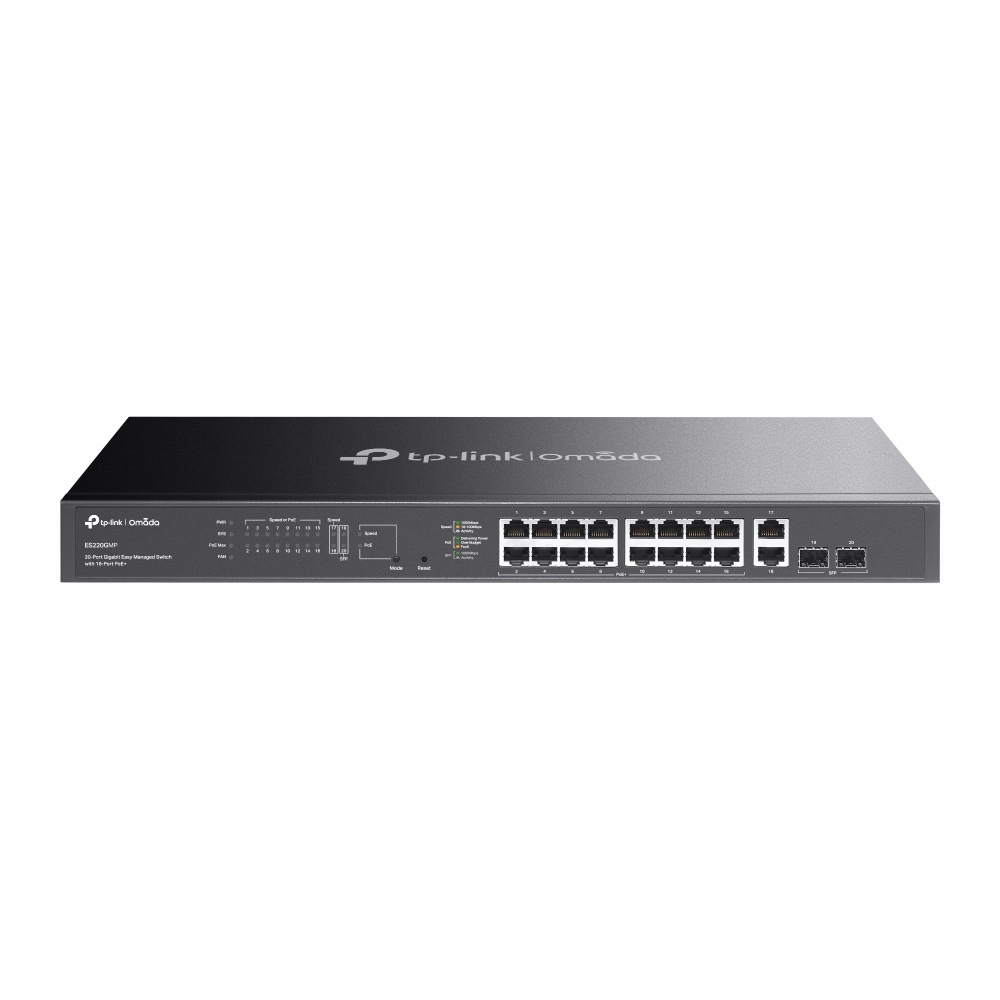 ES220GMP | Omada 20-Port Gigabit Easy Managed Switch with 16 ...