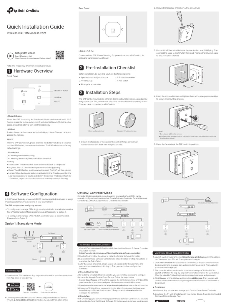 TP-Link Omada EAP230 Installation Guide | PDF | Network ...