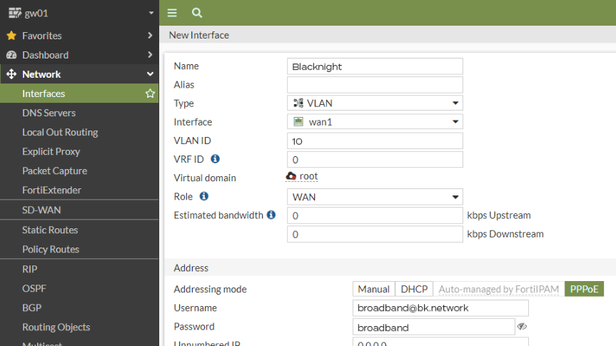 Fortigate PPPoE configuration – Blacknight - Customer ...