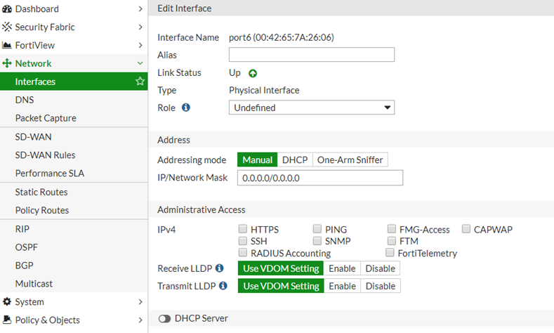 PPPoE interface option not available from... - Fortinet ...