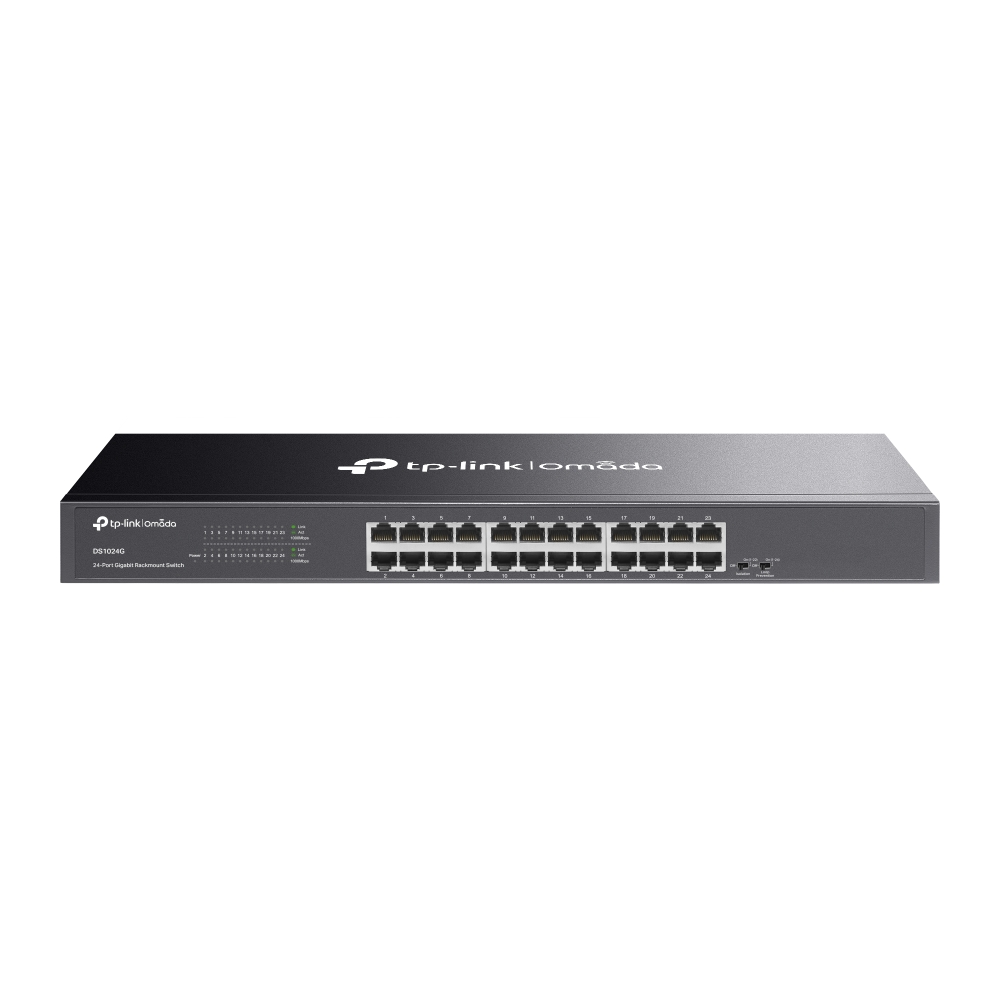 Thiết bị chuyển mạch TP-Link DS1024G | Omada 24-Port Gigabit Unmanaged Rackmount Switch