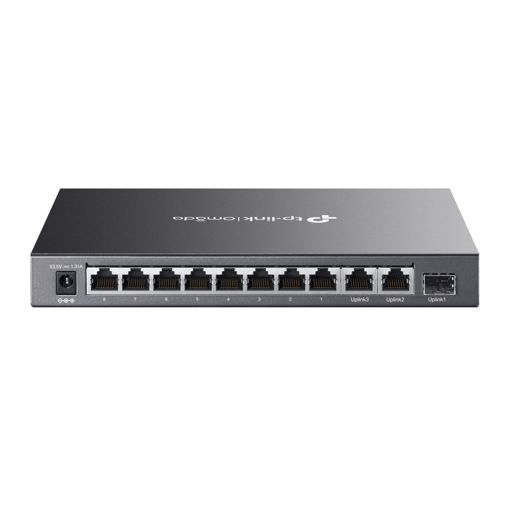 Thiết bị chuyển mạch TP-Link DS111P | Omada 8-Port 10/100Mbps + 3-Port Gigabit Unmanaged Desktop Switch with 8-Port PoE+-2