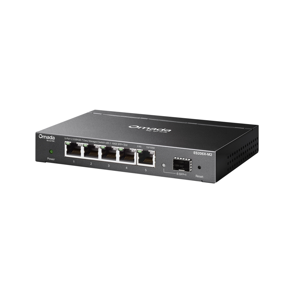 Thiết bị chuyển mạch TP-Link ES206X-M2 | Switch Easy Managed Omada 5 Cổng 2.5GBASE-T Với 1 Khe Cắm SFP+ 10GE-3