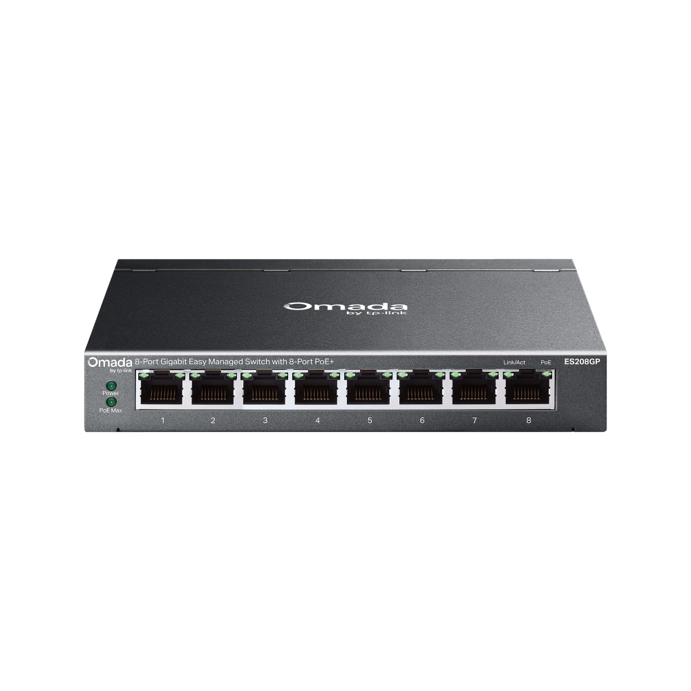 Thiết bị chuyển mạch TP-Link ES208GP | Omada 8-Port Gigabit Easy Managed Switch with 8-Port PoE+-1