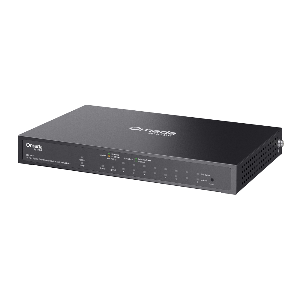 Thiết bị chuyển mạch TP-Link ES210GP | Switch Easy Managed Gigabit 10 Cổng Omada với 8 Cổng PoE+-3