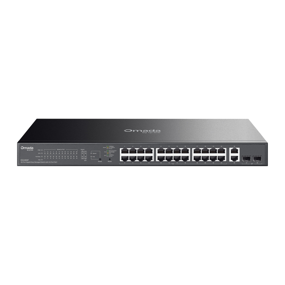 Thiết bị chuyển mạch TP-Link ES228GP | Omada Easy Managed Switch 28 cổng Gigabit (24 cổng PoE+)-1