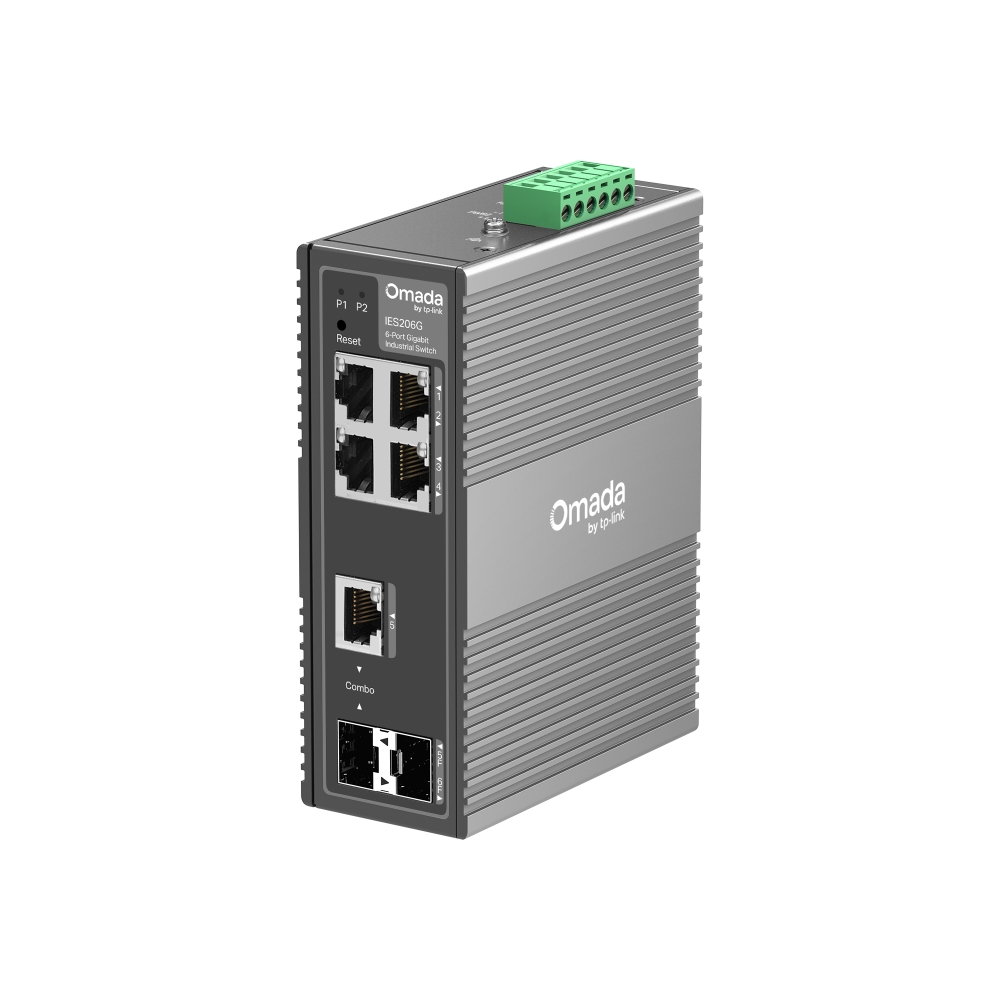 Thiết bị chuyển mạch TP-Link IES206G | Switch Gigabit Công nghiệp Quản lý Thông minh 6 cổng Omada