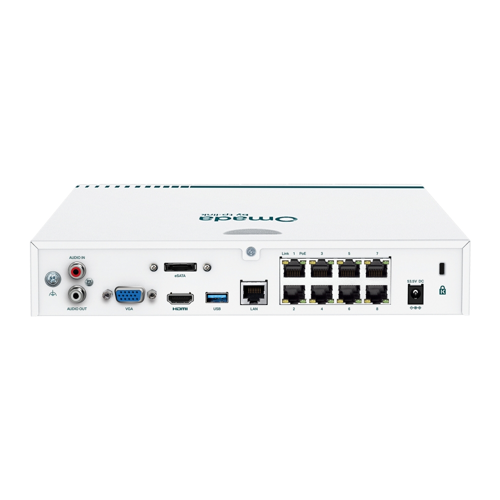 Thiết bị TP-Link Omada NVR16-8P-2T | Omada 8-Port PoE+ Network Video Recorder with 2TB HDD, Up to 16 Channel-2