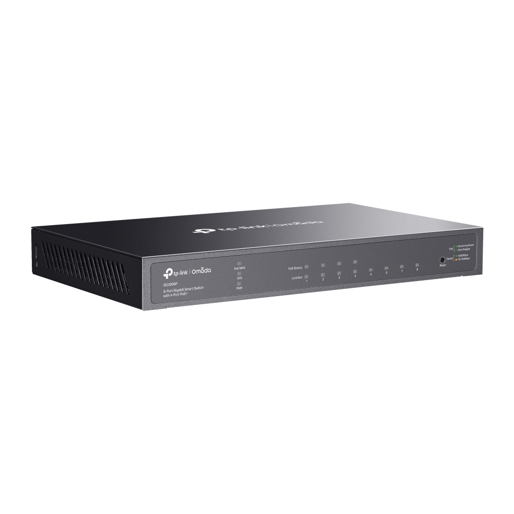 Thiết bị chuyển mạch TP-Link SG2008P | Omada 8-Port Gigabit Smart Switch with 4-Port PoE+-4