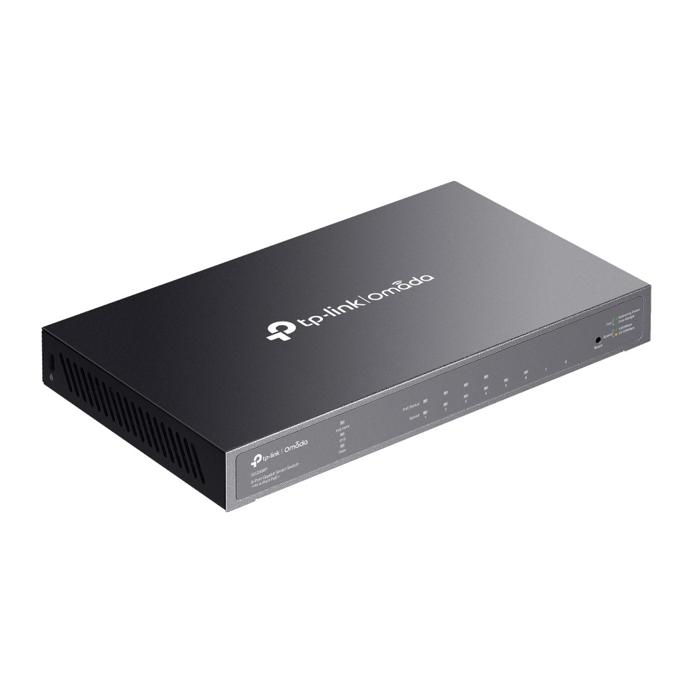 Thiết bị chuyển mạch TP-Link SG2008P | Omada 8-Port Gigabit Smart Switch with 4-Port PoE+-5