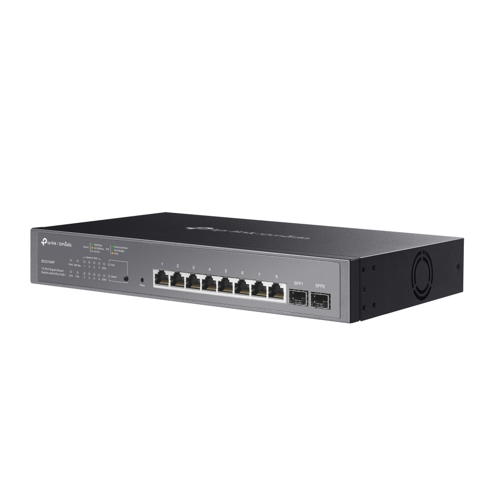 Thiết bị chuyển mạch TP-Link SG2210MP | Omada 10-Port Gigabit Smart Switch with 8-Port PoE+-3