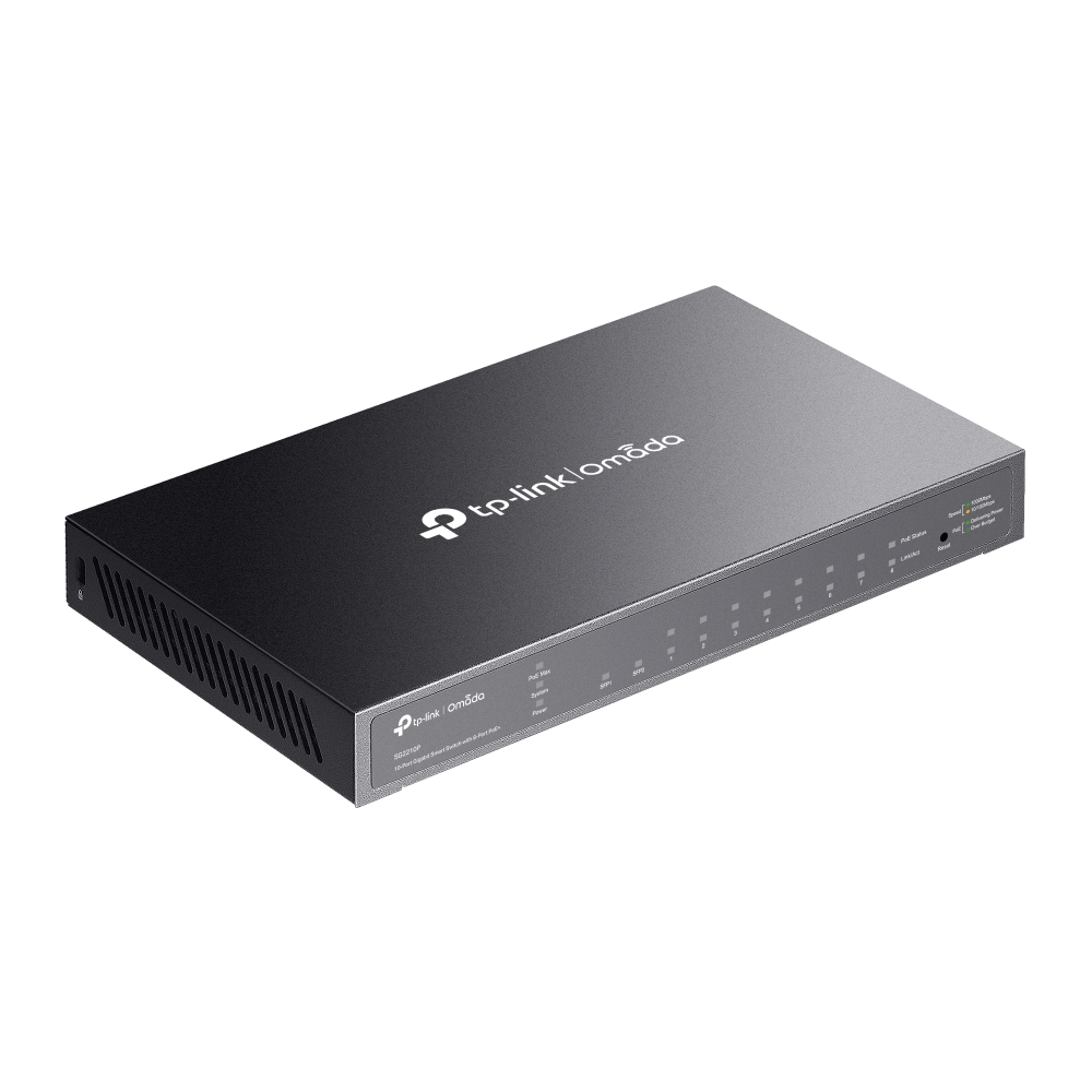 Thiết bị chuyển mạch TP-Link SG2210P | Switch Omada thông minh 10 cổng Gigabit với 8 cổng PoE+-4