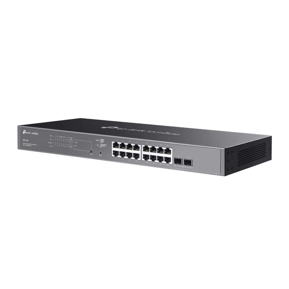 Thiết bị chuyển mạch TP-Link SG2218P | Omada 18-Port Gigabit Smart Switch with 16-Port PoE+-3