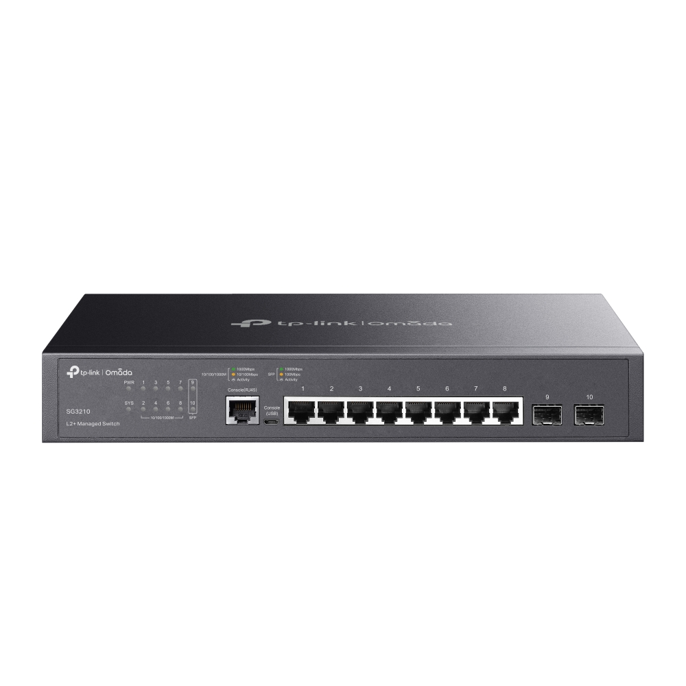 Thiết bị chuyển mạch TP-Link SG3210 | Omada 8-Port Gigabit L2+ Managed Switch with 2 SFP Slots-1