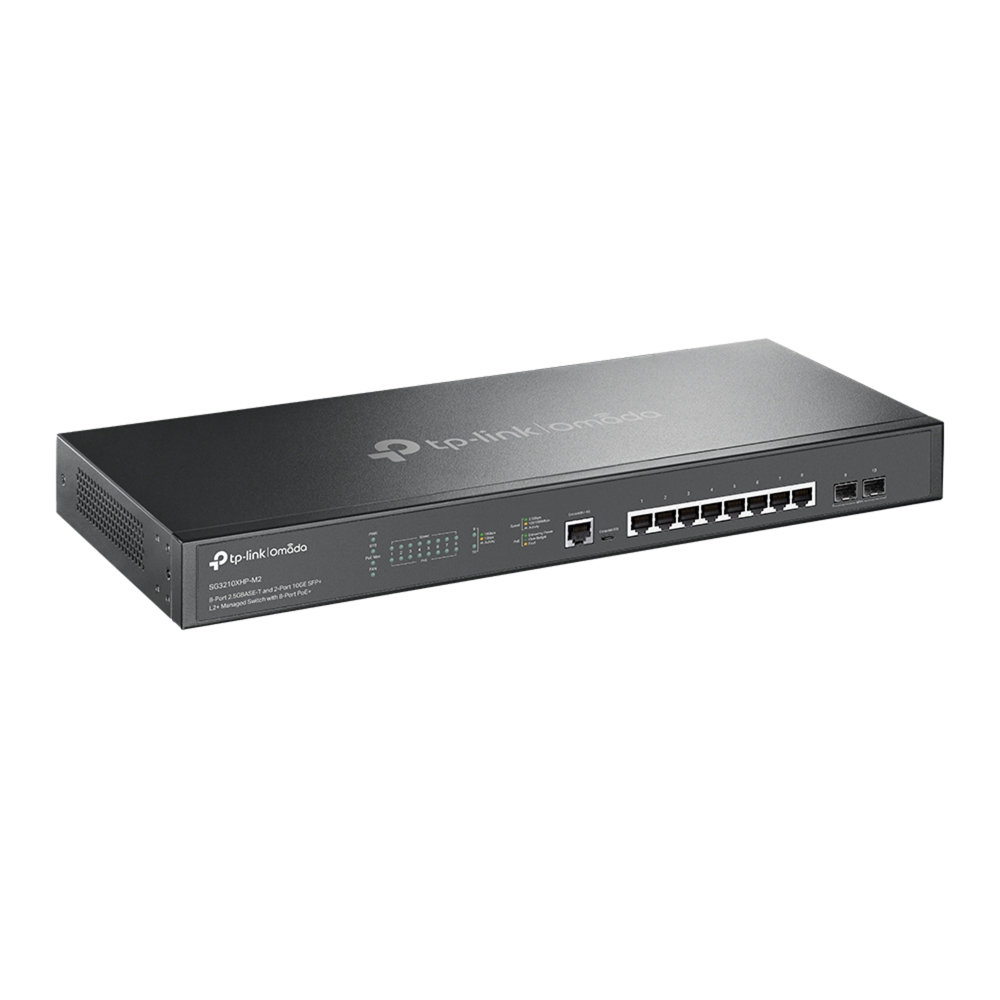 Thiết bị chuyển mạch TP-Link SG3210XHP-M2 | Switch Omada quản lý L2+ 8 cổng 2.5GBASE-T và 2 cổng 10GE SFP+ với 8 cổng PoE+-3