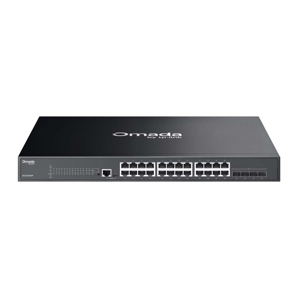 Thiết bị chuyển mạch TP-Link SG3428XMP | Omada Access Plus 24-Port Gigabit and 4-Port 10GE SFP+ Switch with 24-Port PoE+-1