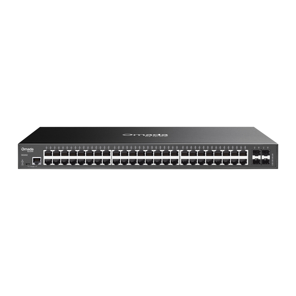 Thiết bị chuyển mạch TP-Link SG3452 | Switch Omada Access 48 Cổng Gigabit với 4 Khe Cắm SFP-1