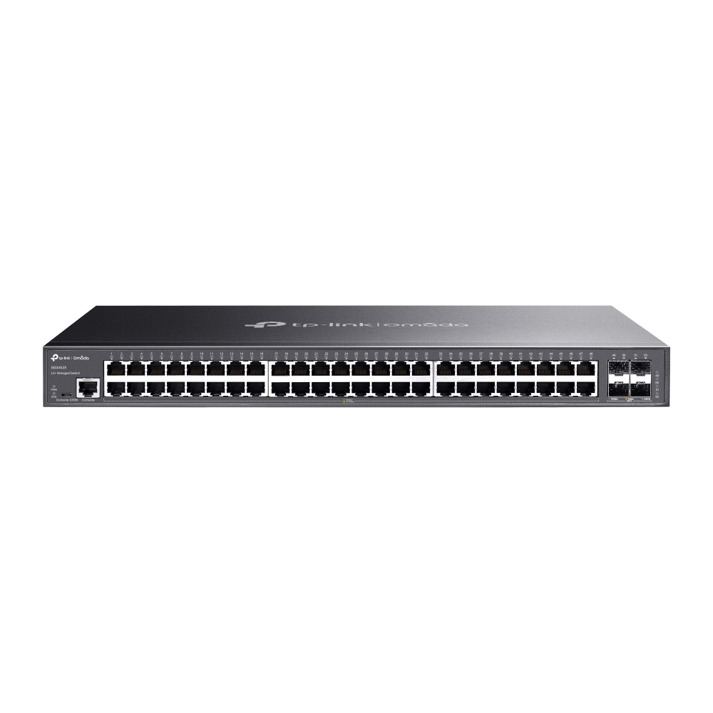 Thiết bị chuyển mạch TP-Link SG3452X | Omada 48-Port Gigabit L2+ Managed Switch with 4 10GE SFP+ Slots-1