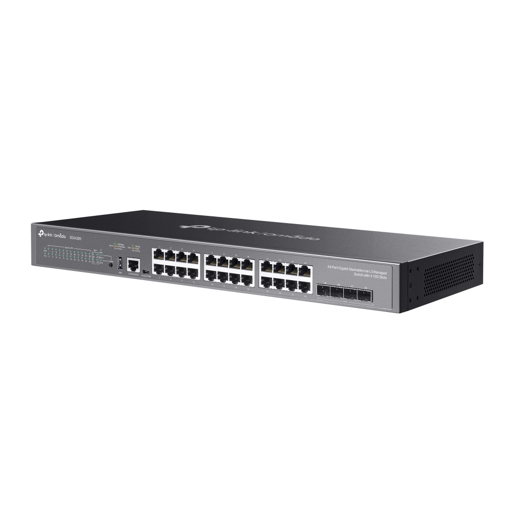 Thiết bị chuyển mạch TP-Link SG5428X | Switch Quản Lý Lite L3 Omada 24 Cổng Gigabit Có Thể Xếp Chồng với 4 Khe Cắm 10G-3
