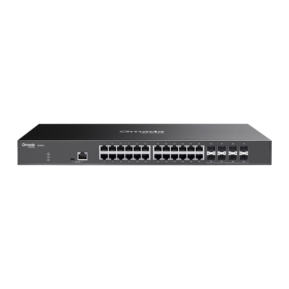 Thiết bị chuyển mạch TP-Link SX3832 | Switch Omada Access Max 24 Cổng 10GBASE-T và 8 Khe Cắm 10G SFP+-1